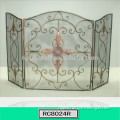 European Style Color Painting Metal Fireplace Screen Wholesale